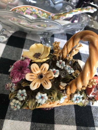 Vintage flower basket