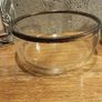 metal frame and glass  bowl Image 2