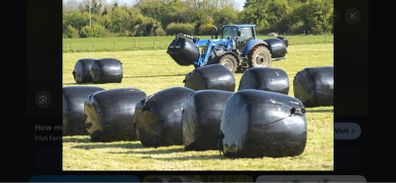 Round bales silage