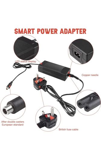 Battery Charger For Electric Scooter Aovo/Pro, Xiaomi MI M365/Pro, Segway Ninebot Scooter 42v 2A UK PLUG