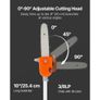 Gas Pole Saw, 43CC 2 Stroke Gas Powered Pole Saws with 25.4 cm Cutting Bar, Cordless Tree Trimmer with Rotatable Head, 2.1 to 3.6 m Extendable, Powerful Chainsaw for Tree Trimming Pruning Image 2