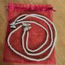 Costume Double Pearl Necklace / Vintage / NEW Image 3