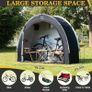 Bike Storage Tent sheds for Outdoor,Waterproof Anti-UV Bike Storage Tent Bicycle Motorcycle Shed Shelter Outdoor Backyard Steel Frame PE Cover Zipper, Arch ZT Image 9