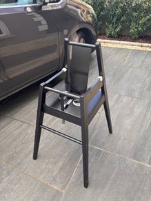 wooden high chair
