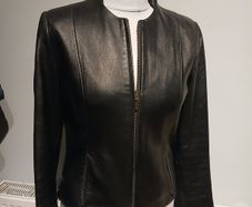 Principles petite real leather jacket