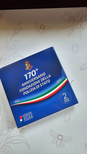 2022 Italian Proof State Police Limited Mintage Box And COA
