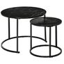 Coffee Tables Set of 2 Round Nesting Image 2