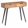 Solid Acacia Wood Console Table with 2 Drawers Image 6
