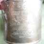 Vintage English Breakfast Tea  Engraved Round Silver Plated Container Image 6