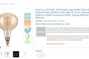 ideal Lux vintage XL E27 bulb