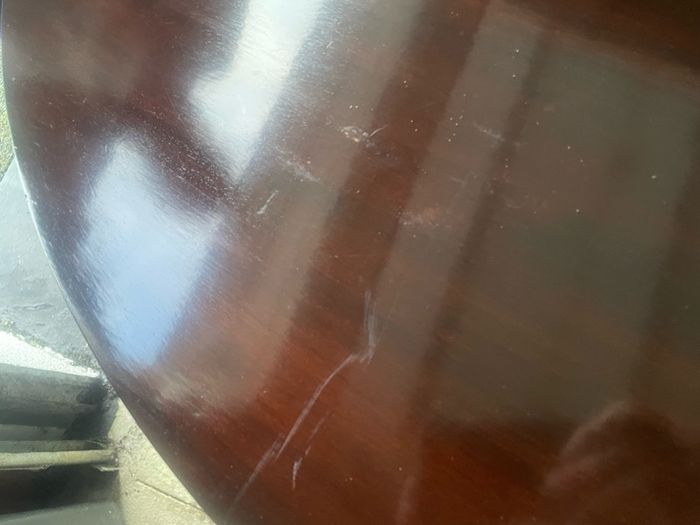 Antique mahogany games table