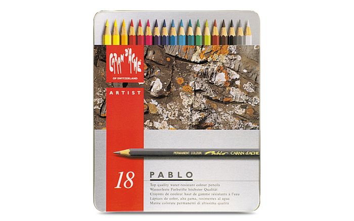 Caran dAche Pablo Colour Pencils (18 in a Metal Box)