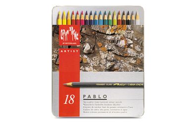 Caran dAche Pablo Colour Pencils (18 in a Metal Box)