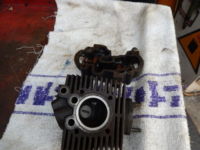 Vintage Honda C100 Cylinder Head