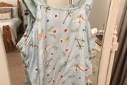 Cute Palm Print Strappy Top size 8