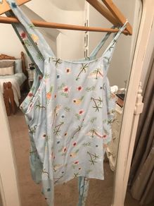 Cute Palm Print Strappy Top size 8