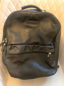 Leather backpack Carlo Gattini