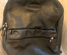 Leather backpack Carlo Gattini