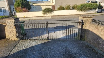 galvanised steel gate