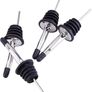 NEW SALE | 12Pcs Stainless Steel Liquor Spirit Bottle Speed Pourers Tapered Spout with Rubber Dust Caps Liquor Bottle Pourers with Silicone Image 6