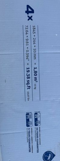 laminate flooring from Kronotex (X1 Unopened Pack)