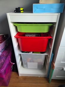 Trofast unit and boxes