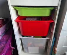 Trofast unit and boxes