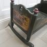 Vintage/Antique Wood Rocking Doll Cradle Image 9