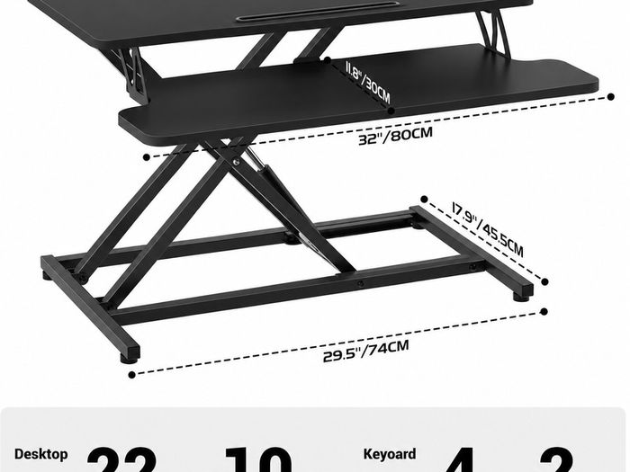 Standing Desk Converter 80cm For Sale in Naas, Kildare from mariopa