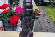Large traditional African wooden sculpture