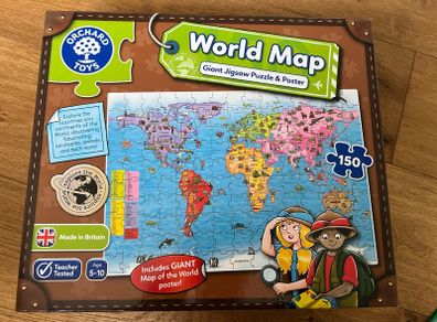 World Map Floor Jigsaw - Orchard Toys (150 piece)