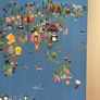 Canvas Map of World Largs 80cm x 60cm kids room Image 4
