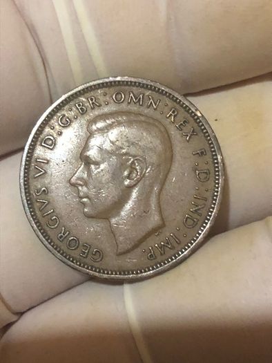 George VI half penny  x 36 Pictures