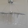 Crystal Chandelier Ceiling Lights 4 bulbs chrome color kayak shape ceiling lamp Image 2