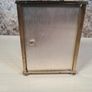 VINTAGE WM WIDDOP carraige clock gold tone with roman numerals mantel clock Image 4