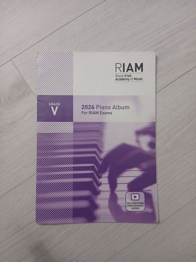 RIAM grade five 2026 Piano Album