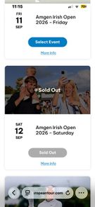 Irish Open tickets