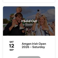 Irish Open tickets