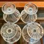 1950s Art Deco Vintage Pressed Glass Dishes Footed Set Of 6 1950 Image 6