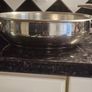 stainless steel wok and 3 serving platers Image 6