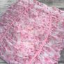 Oh Polly UK12 Pink Floral Ruched Mini Skirt Y2K Bodycon Mesh Image 8
