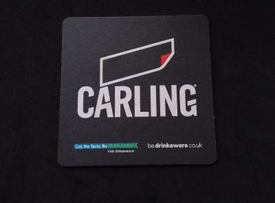 Carling Lager : Beer Mat/Coaster