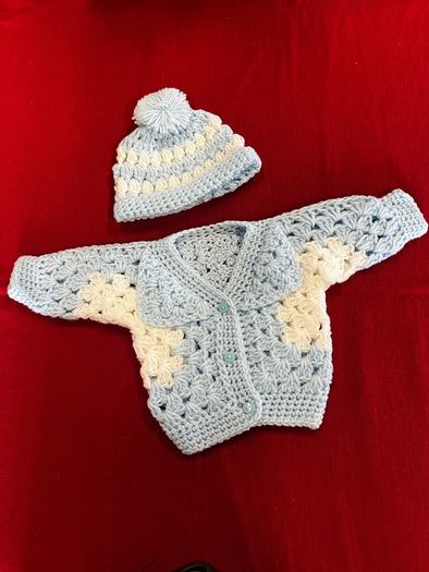 cardigan and hat