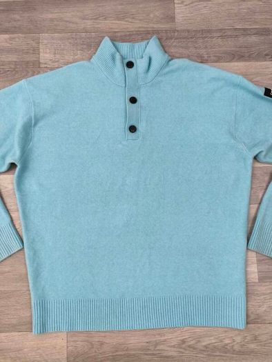 CK Calvin Klein Half Zip/Button Wool Blend Jumper Mens XL
