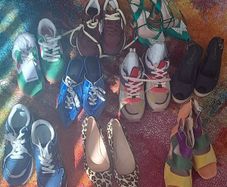 Womens beautiful varied pairs of footwear