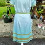 Vintage 60s 70s Green and White polkadot summer dress size small Image 5