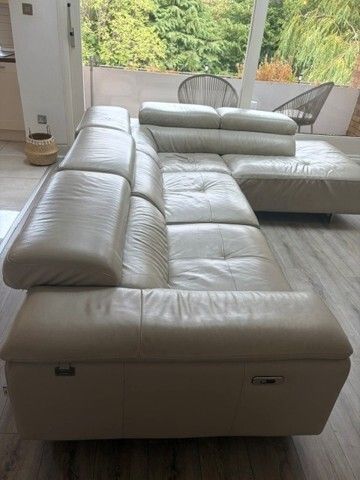 New Trend Concepts Italian Leather Corner Recliner