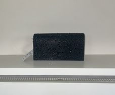 Brand-new Black Sequins Envelope Clutch Bag with Detachable Chain Strap