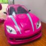Barbie pink remote control car Image 3
