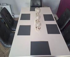 Dining table and 6 chairs